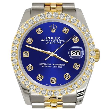 rolex bleu or|rolex navy blue.